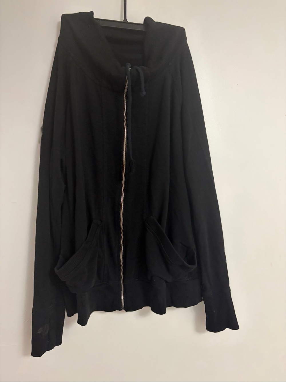 GAPFIT Black Cowl Neck Full-Zip Jacket Women’s XXL